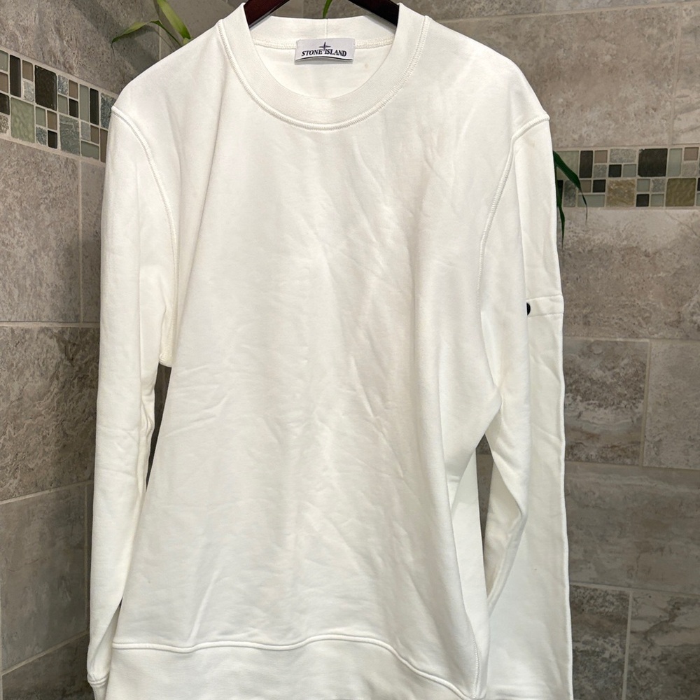 Stone Island  XL Ivory Crewneck
